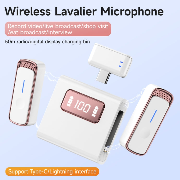 SX88 1 TX + 2 RX Smart Noise Reduction Lavalier Wireless Microphone, Specification:8 Pin(Silver) - Microphone by PMC Jewellery | Online Shopping South Africa | PMC Jewellery | Buy Now Pay Later Mobicred