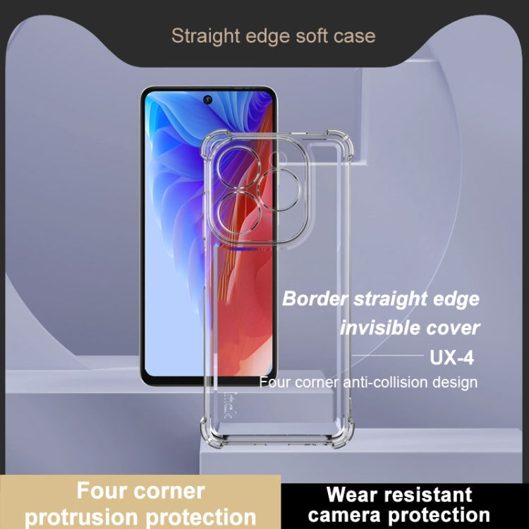 For Tecno Spark Go 2024 IMAK UX-4 Series Four-corner Shockproof Phone Case(Transparent) - Tecno Cases by imak | Online Shopping South Africa | PMC Jewellery | Buy Now Pay Later Mobicred