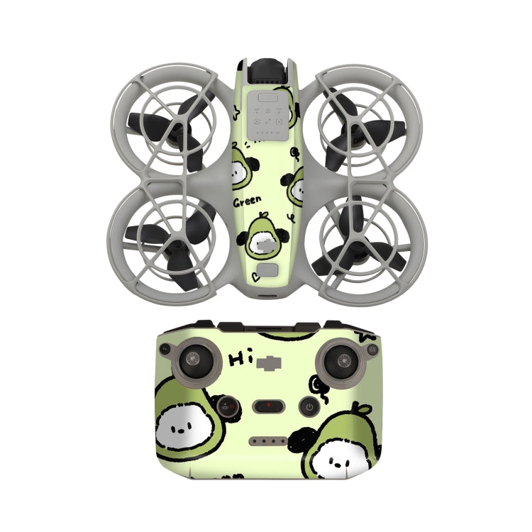 For DJI Neo Drone Body Remote Control Protective Sticker(Green Puppy) - free shipping - PMC TechLife - Order now!