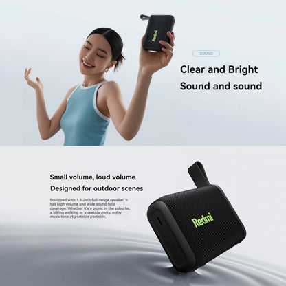 Xiaomi Redmi IP67 Waterproof Portable Bluetooth Speaker(Black) - Mini Speaker by Xiaomi | Online Shopping South Africa | PMC Jewellery | Buy Now Pay Later Mobicred