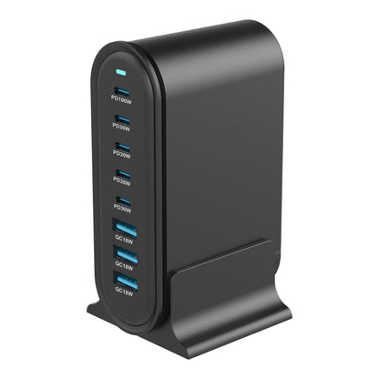 YMX-968 268W 5Type-C, 3USB 8-Ports Desktop Fast Charger, Plug Type:US Plug(Black) - Multifunction Charger by PMC Jewellery | Online Shopping South Africa | PMC Jewellery | Buy Now Pay Later Mobicred