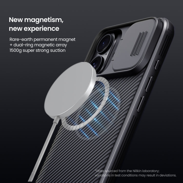 For iPhone 16 Plus NILLKIN CamShield Pro Magnetic PC Phone Case(Black) - iPhone 16 Plus Cases by NILLKIN | Online Shopping South Africa | PMC Jewellery | Buy Now Pay Later Mobicred