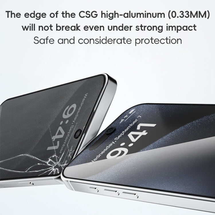 For iPhone 16 Pro ZGA 0.33mm 2.5D Anti-static Privacy Tempered Glass Film - iPhone 16 Pro Tempered Glass by ZGA | Online Shopping South Africa | PMC Jewellery | Buy Now Pay Later Mobicred