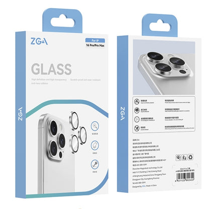 For iPhone 16 Pro / 16 Pro Max AR Eagle Eye Phone Lens Film(Gold) - iPhone 16 Pro Max Tempered Glass by ZGA | Online Shopping South Africa | PMC Jewellery | Buy Now Pay Later Mobicred