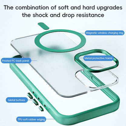 For iPhone 16 ZGA Magsafe Frosted PC Hybrid TPU Phone Case(Blue) - iPhone 16 Cases by ZGA | Online Shopping South Africa | PMC Jewellery | Buy Now Pay Later Mobicred