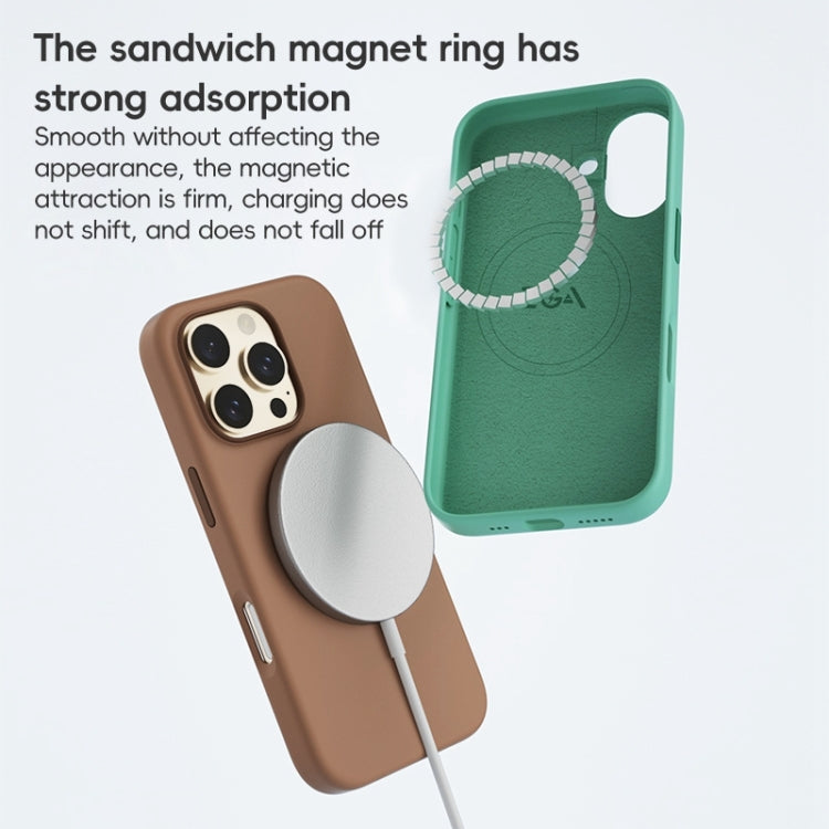 For iPhone 16 Pro Max ZGA Colorful Liquid Silicone Magsafe Phone Case(Grey) - iPhone 16 Pro Max Cases by ZGA | Online Shopping South Africa | PMC Jewellery | Buy Now Pay Later Mobicred