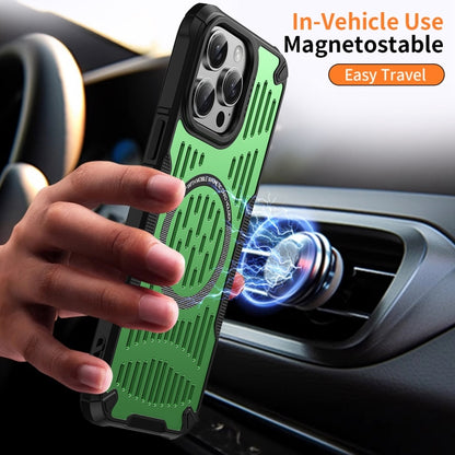 For iPhone 16 Pro Max Ice Front Cooling MagSafe Magnetic Phone Case(Black) - iPhone 16 Pro Max Cases by PMC Jewellery | Online Shopping South Africa | PMC Jewellery | Buy Now Pay Later Mobicred