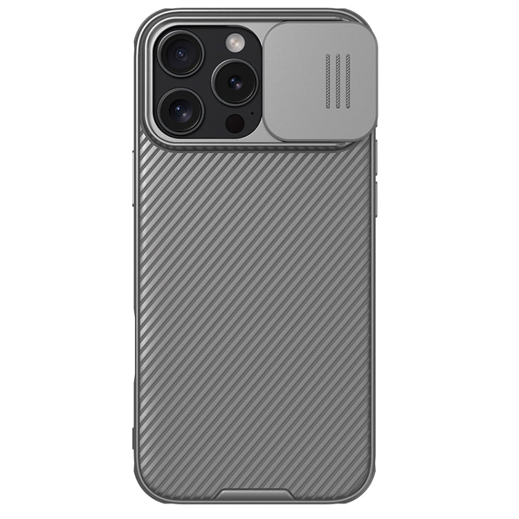 For iPhone 16 Pro Max NILLKIN CamShield Pro PC Phone Case(Grey) - iPhone 16 Pro Max Cases by NILLKIN | Online Shopping South Africa | PMC Jewellery | Buy Now Pay Later Mobicred