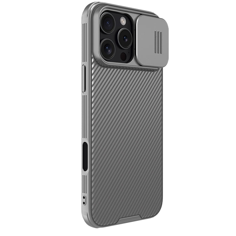 For iPhone 16 Pro Max NILLKIN CamShield Pro PC Phone Case(Grey) - iPhone 16 Pro Max Cases by NILLKIN | Online Shopping South Africa | PMC Jewellery | Buy Now Pay Later Mobicred