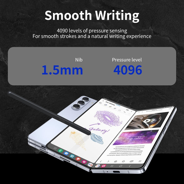 For Samsung Galaxy Z Fold6 / 5 / 4 / 3 Electromagnetic Stylus Pen with Pen Slot(Black) - free shipping - PMC TechLife - Order now!
