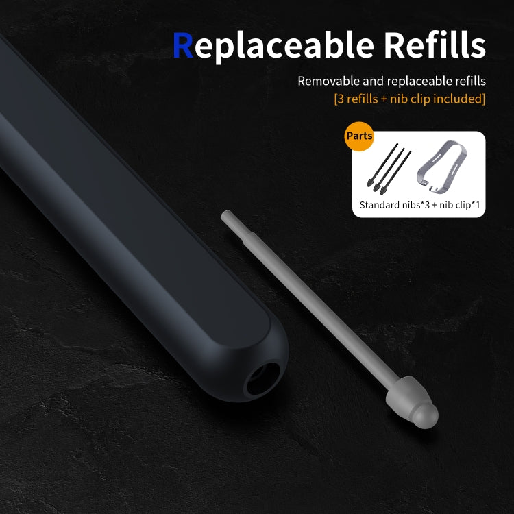 For Samsung Galaxy Z Fold6 / 5 / 4 / 3 Electromagnetic Stylus Pen with Pen Slot(Black) - free shipping - PMC TechLife - Order now!