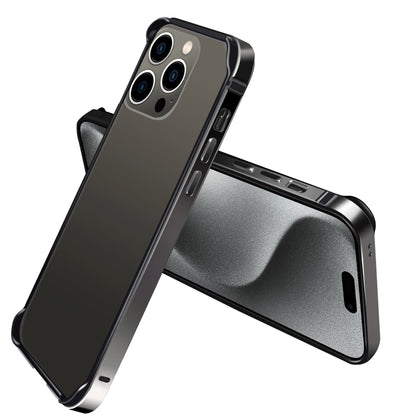 For iPhone 16 Pro Max TPU + Aluminum Alloy Frame Phone Case(Black) - iPhone 16 Pro Max Cases by PMC Jewellery | Online Shopping South Africa | PMC Jewellery | Buy Now Pay Later Mobicred