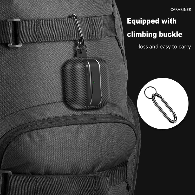 For AirPods 4 Carbon Fiber Texture Bluetooth Earphone Protective Case(Black) - free shipping - PMC Jewellery - Order now!