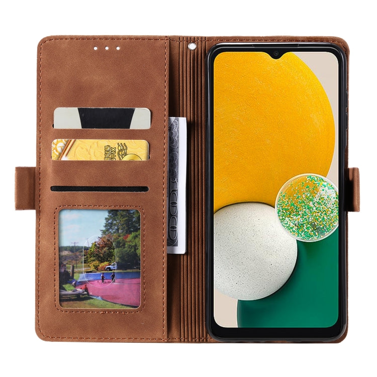 For Samsung Galaxy S25+ 5G Retro Splicing Horizontal Flip Leather Phone Case(Blue) - Galaxy S25+ 5G Cases by PMC TechLife | Online Shopping South Africa | PMC TechLife | Buy Now Pay Later Mobicred
