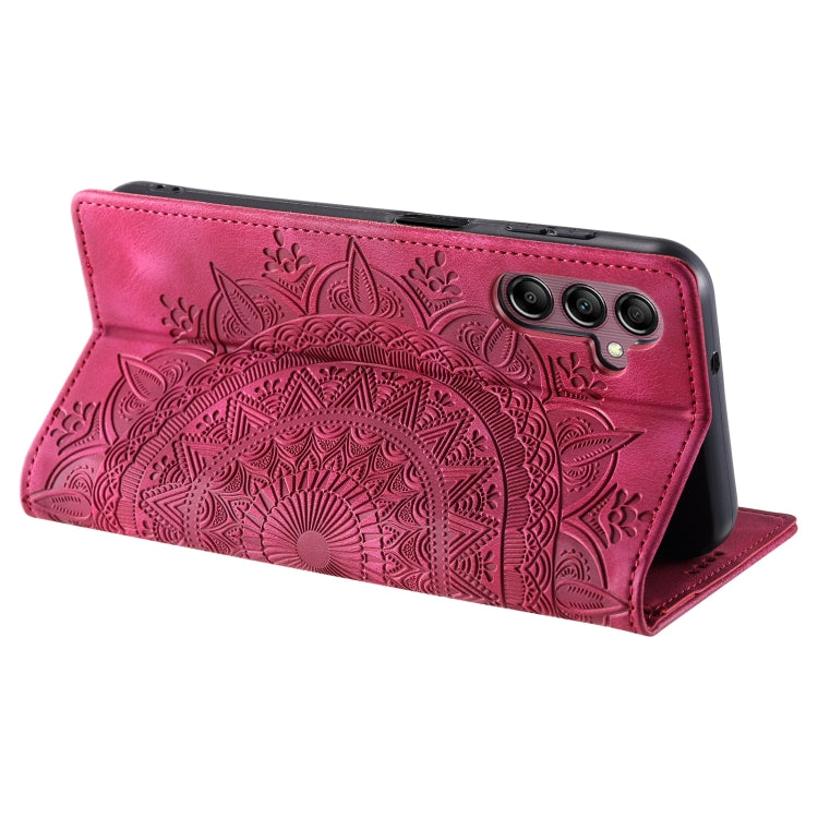 For Samsung Galaxy S25+ 5G Totem Embossed Magnetic Leather Phone Case(Red) - Galaxy S25+ 5G Cases by PMC Jewellery | Online Shopping South Africa | PMC Jewellery | Buy Now Pay Later Mobicred
