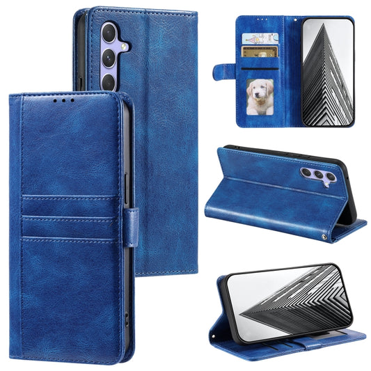 For Samsung Galaxy S25 5G Simple 6-Card Wallet Leather Phone Case(Blue) - Galaxy S25 5G Cases by PMC Jewellery | Online Shopping South Africa | PMC Jewellery | Buy Now Pay Later Mobicred