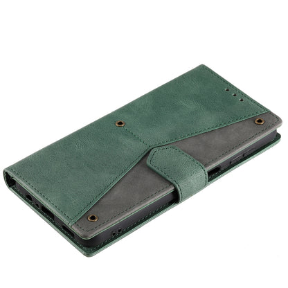 For Samsung Galaxy S25 5G Nail Skin Feel Stitching Calf Texture Leather Phone Case(Green) - Galaxy S25 5G Cases by PMC Jewellery | Online Shopping South Africa | PMC Jewellery | Buy Now Pay Later Mobicred