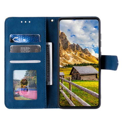 For Samsung Galaxy S25 Ultra 5G Nail Skin Feel Stitching Calf Texture Leather Phone Case(Blue) - Galaxy S25 Ultra 5G Cases by PMC Jewellery | Online Shopping South Africa | PMC Jewellery | Buy Now Pay Later Mobicred