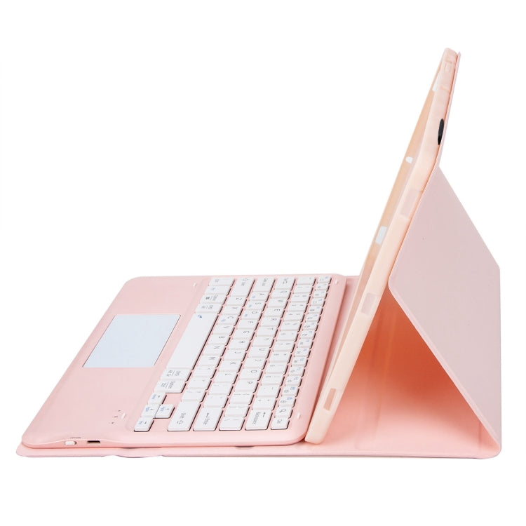 For Honor MagicPad 2 12.3 AH22-A Ultra-thin Detachable Bluetooth Keyboard Leather Tablet Case with Touchpad(Pink White) - Huawei Keyboard by PMC Jewellery | Online Shopping South Africa | PMC Jewellery | Buy Now Pay Later Mobicred