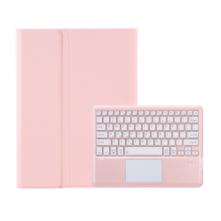 For Samsung Galaxy Tab S10 Ultra A910B-A Touch Pad Detachable Bluetooth Keyboard Leather Tablet Case(Pink) - Samsung Keyboard by PMC Jewellery | Online Shopping South Africa | PMC Jewellery | Buy Now Pay Later Mobicred