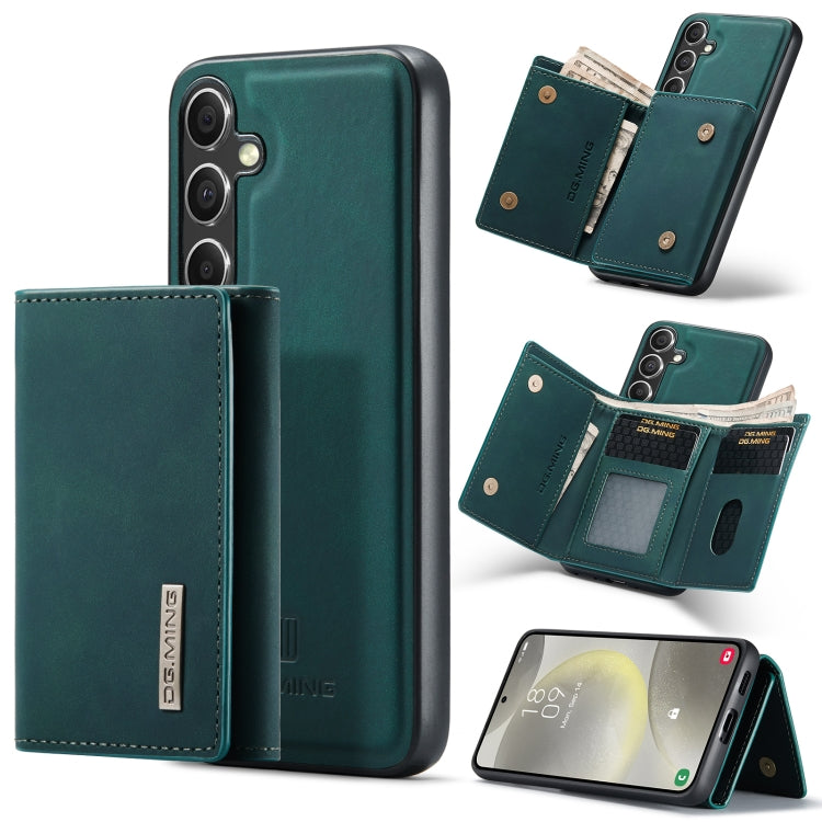 For Samsung Galaxy S24 FE 5G DG.MING M1 Series 3-Fold Multi Card Wallet + Magnetic Phone Case(Green) - Galaxy S24 FE 5G Cases by DG.MING | Online Shopping South Africa | PMC Jewellery | Buy Now Pay Later Mobicred