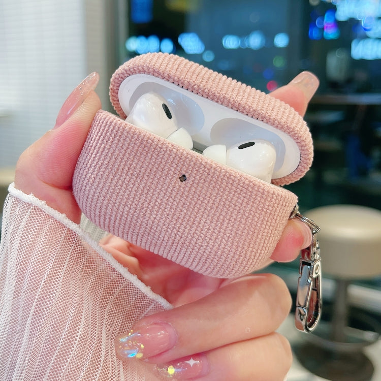 For AirPods Pro 2 Corduroy Cloth Pattern Earphone Protective Case(Royal Blue) - free shipping - PMC Jewellery - Order now!