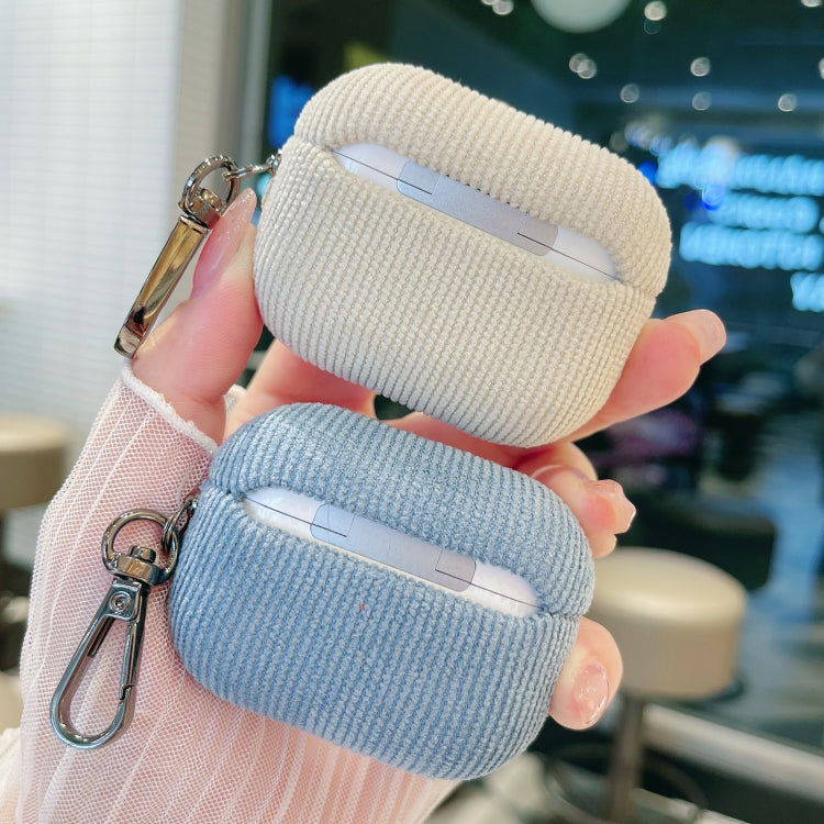 For AirPods Pro 2 Corduroy Cloth Pattern Earphone Protective Case(Royal Blue) - free shipping - PMC Jewellery - Order now!