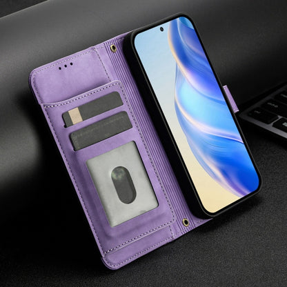 For Motorola Edge 5G 2024 Multi-Card Slots Zipper Wallet Leather Phone Case(Purple) - Motorola Cases by PMC Jewellery | Online Shopping South Africa | PMC Jewellery | Buy Now Pay Later Mobicred