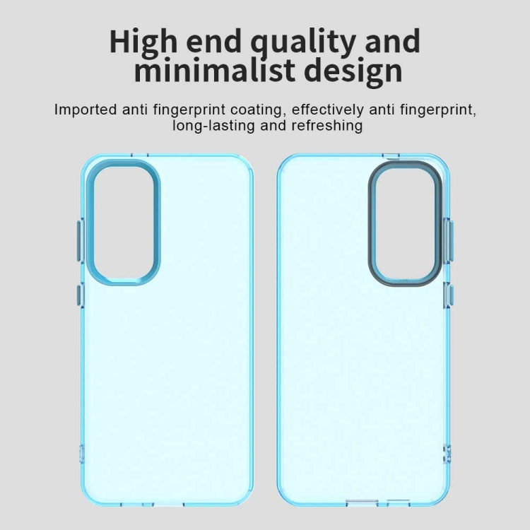 For Samsung Galaxy S25+ 5G Candy PC Hybrid TPU Shockproof Phone Case(Blue) - Galaxy S25+ 5G Cases by PMC Jewellery | Online Shopping South Africa | PMC Jewellery | Buy Now Pay Later Mobicred