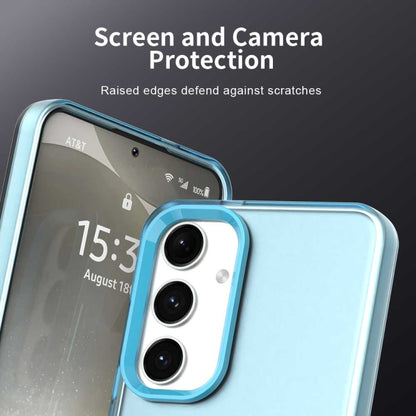 For Samsung Galaxy S25+ 5G Candy PC Hybrid TPU Shockproof Phone Case(Blue) - Galaxy S25+ 5G Cases by PMC Jewellery | Online Shopping South Africa | PMC Jewellery | Buy Now Pay Later Mobicred