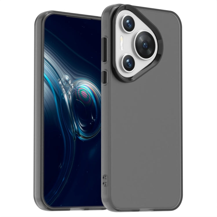 For Huawei Pura 70 Pro+ Candy PC Hybrid TPU Shockproof Phone Case(Black) - Huawei Cases by PMC Jewellery | Online Shopping South Africa | PMC Jewellery | Buy Now Pay Later Mobicred