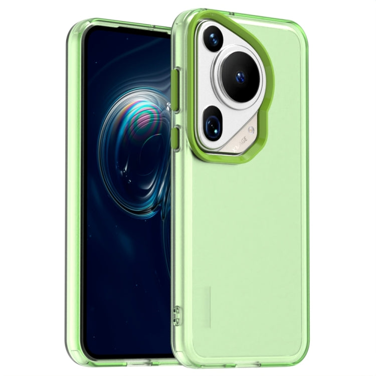 For Huawei Pura 70 Ultra Candy PC Hybrid TPU Shockproof Phone Case(Green) - Huawei Cases by PMC Jewellery | Online Shopping South Africa | PMC Jewellery | Buy Now Pay Later Mobicred