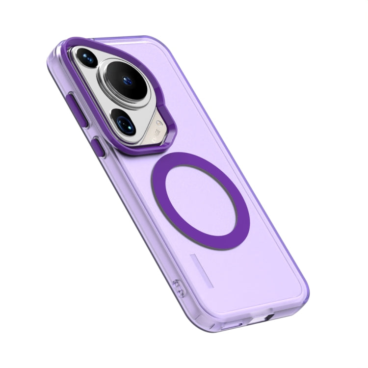 For Huawei Pura 70 Ultra Candy Magsafe PC Hybrid TPU Phone Case(Purple) - Huawei Cases by PMC Jewellery | Online Shopping South Africa | PMC Jewellery | Buy Now Pay Later Mobicred