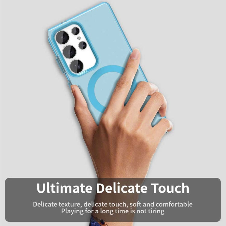 For Samsung Galaxy S25 Ultra 5G Candy Magsafe PC Hybrid TPU Phone Case(Blue) - Galaxy S25 Ultra 5G Cases by PMC Jewellery | Online Shopping South Africa | PMC Jewellery | Buy Now Pay Later Mobicred