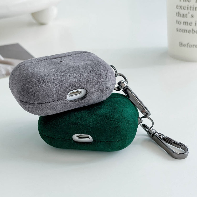 For AirPods Pro 2 Turn Fur Bluetooth Earphone PC Protective Case(Black) - For AirPods Pro 2 by PMC Jewellery | Online Shopping South Africa | PMC Jewellery | Buy Now Pay Later Mobicred