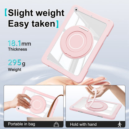 For iPad 10.2 2021 / 2020 / 2019 Crystal Armor PC Hybrid TPU Tablet Case(Pink) - iPad 10.2 Cases by PMC Jewellery | Online Shopping South Africa | PMC Jewellery | Buy Now Pay Later Mobicred