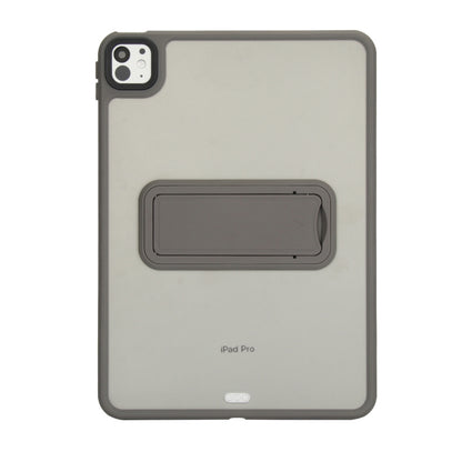 For iPad 10th Gen 10.9 2022 Skin Feel Holder PC Hybrid TPU Tablet Case(Grey) - iPad 10th Gen 10.9 Cases by PMC Jewellery | Online Shopping South Africa | PMC Jewellery | Buy Now Pay Later Mobicred