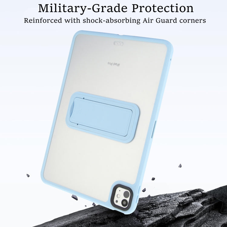 For iPad mini 2024 / mini 6 8.3 inch Skin Feel Holder PC Hybrid TPU Tablet Case(Light Blue) - iPad mini 6 Cases by PMC Jewellery | Online Shopping South Africa | PMC Jewellery | Buy Now Pay Later Mobicred