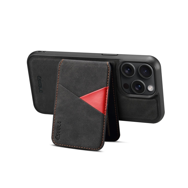 For iPhone 16 ESEBLE E2 Retro Texture Card Slots MagSafe RFID Leather Case(Black) - iPhone 16 Cases by ESEBLE | Online Shopping South Africa | PMC Jewellery | Buy Now Pay Later Mobicred