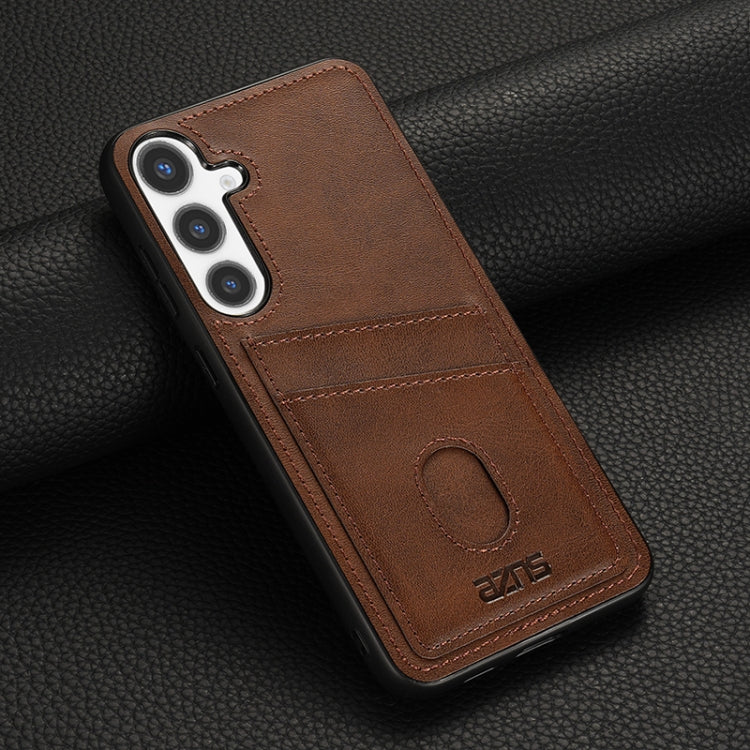 For Samsung Galaxy S24 5G AZNS K1 Series Card Slot Business Phone Case(Brown) - Galaxy S24 5G Cases by AZNS | Online Shopping South Africa | PMC Jewellery | Buy Now Pay Later Mobicred