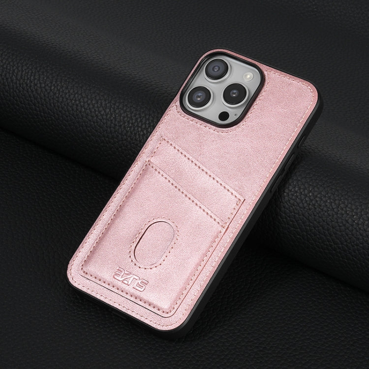 For iPhone 16 Pro AZNS K1 Series Card Slot Business Phone Case(Pink) - iPhone 16 Pro Cases by AZNS | Online Shopping South Africa | PMC Jewellery | Buy Now Pay Later Mobicred