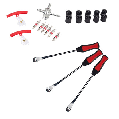 22 in 1 Car / Motorcycle Tire Repair Tool Spoon Tire Spoons Lever Tire Changing Tools with Red Tyre Protector - Tire Repair & Installation Tools by PMC Jewellery | Online Shopping South Africa | PMC Jewellery