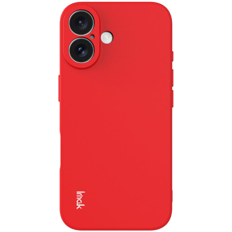 For iPhone 16 imak UC-4 Series Straight Edge TPU Phone Case(Red) - iPhone 16 Cases by imak | Online Shopping South Africa | PMC Jewellery | Buy Now Pay Later Mobicred