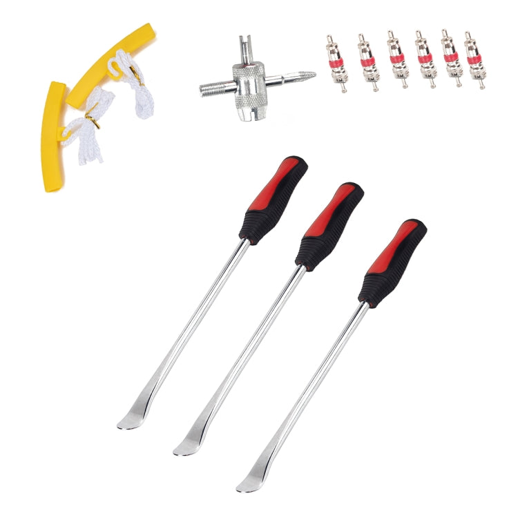 12 in 1 Car / Motorcycle Tire Repair Tool Spoon Tire Spoons Lever Tire Changing Tools with Yellow Tyre Protector - Tire Repair & Installation Tools by PMC Jewellery | Online Shopping South Africa | PMC Jewellery