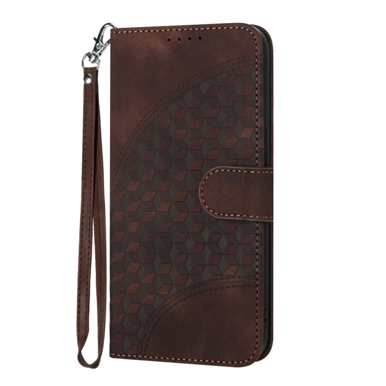 For Samsung Galaxy S25+ 5G Elephant Head Embossed Phone Leather Case with Lanyard(Coffee) - free shipping - PMC Jewellery - Order now!
