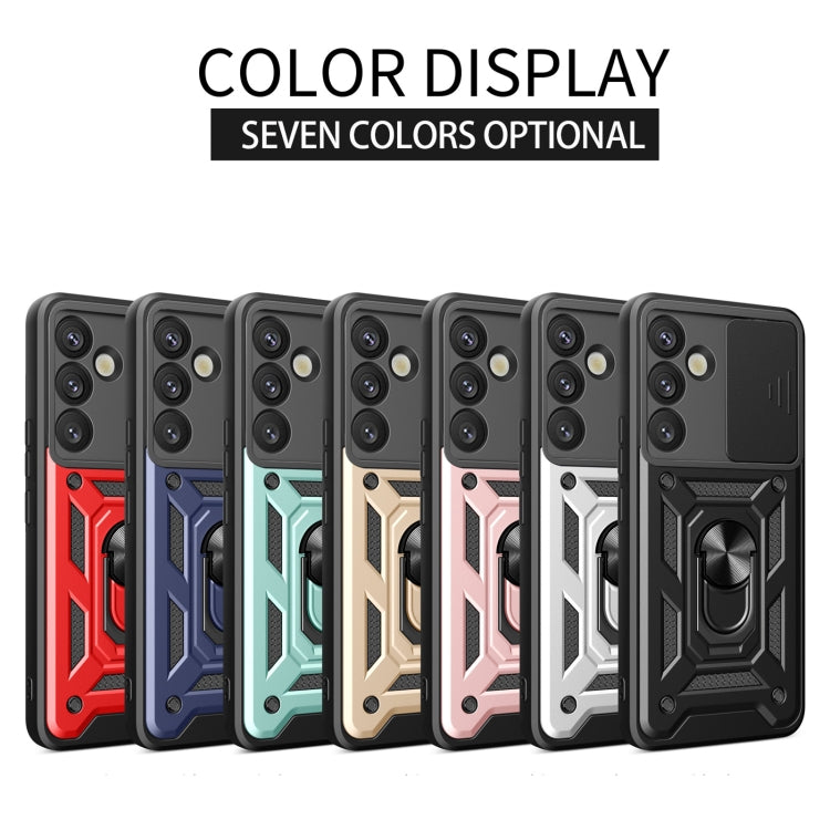 For Samsung Galaxy S25+ 5G Sliding Camera Cover Design TPU+PC Phone Case(Silver) - Galaxy S25+ 5G Cases by PMC Jewellery | Online Shopping South Africa | PMC Jewellery | Buy Now Pay Later Mobicred