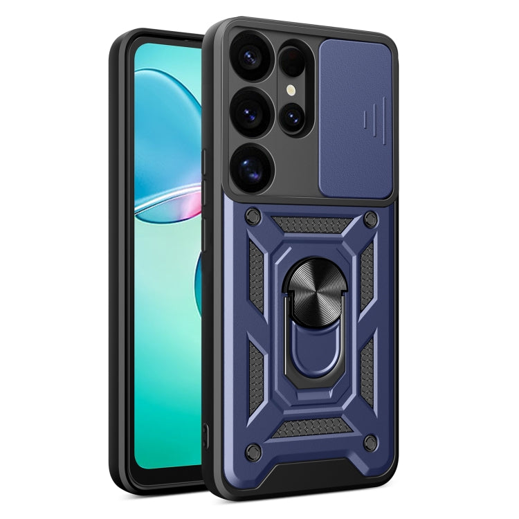 For Samsung Galaxy S25 Ultra 5G Sliding Camera Cover Design TPU+PC Phone Case(Blue) - Galaxy S25 Ultra 5G Cases by PMC Jewellery | Online Shopping South Africa | PMC Jewellery | Buy Now Pay Later Mobicred