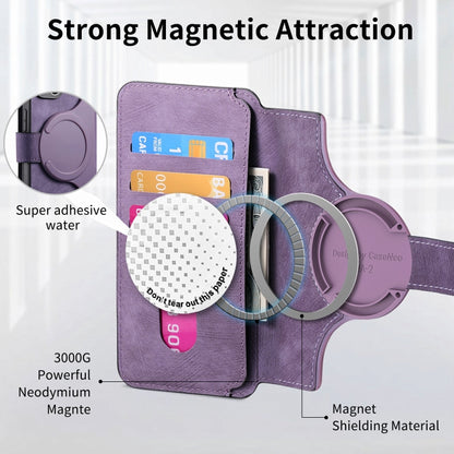 For iPhone 16 Pro Max CaseNeo MagSafe RFID Anti-theft Retro Leather Phone Case(Purple) - iPhone 16 Pro Max Cases by CaseNeo | Online Shopping South Africa | PMC Jewellery | Buy Now Pay Later Mobicred