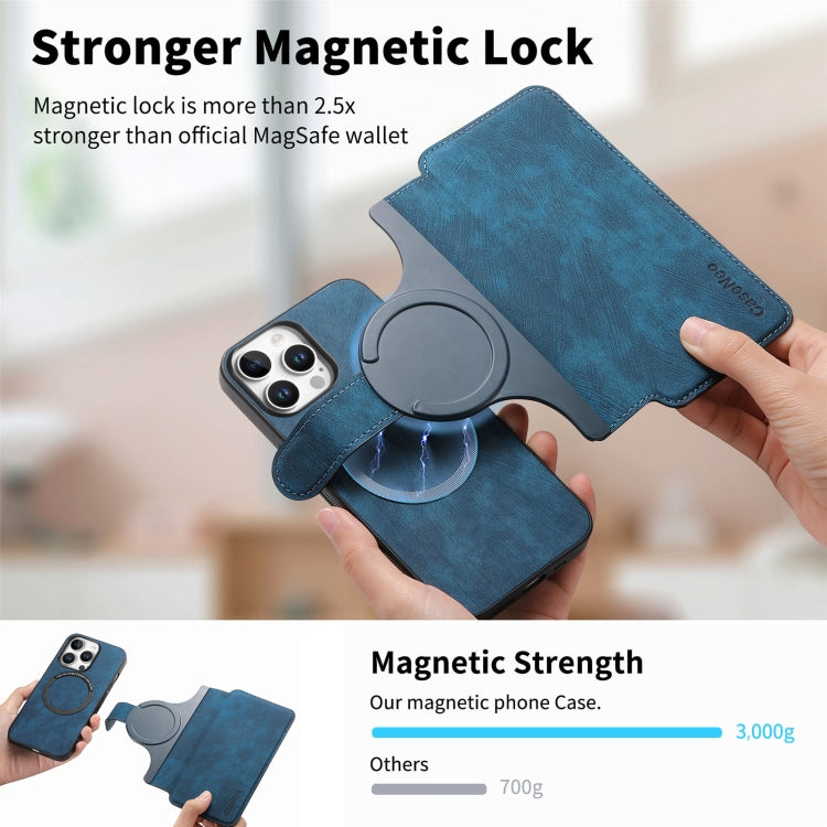 For iPhone 16 Pro CaseNeo MagSafe RFID Anti-theft Retro Leather Phone Case(Blue) - iPhone 16 Pro Cases by CaseNeo | Online Shopping South Africa | PMC Jewellery | Buy Now Pay Later Mobicred