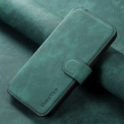 For iPhone 16 Pro CaseNeo MagSafe RFID Anti-theft Retro Leather Phone Case(Green) - iPhone 16 Pro Cases by CaseNeo | Online Shopping South Africa | PMC Jewellery | Buy Now Pay Later Mobicred